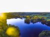 Photo du lac vu du ciel