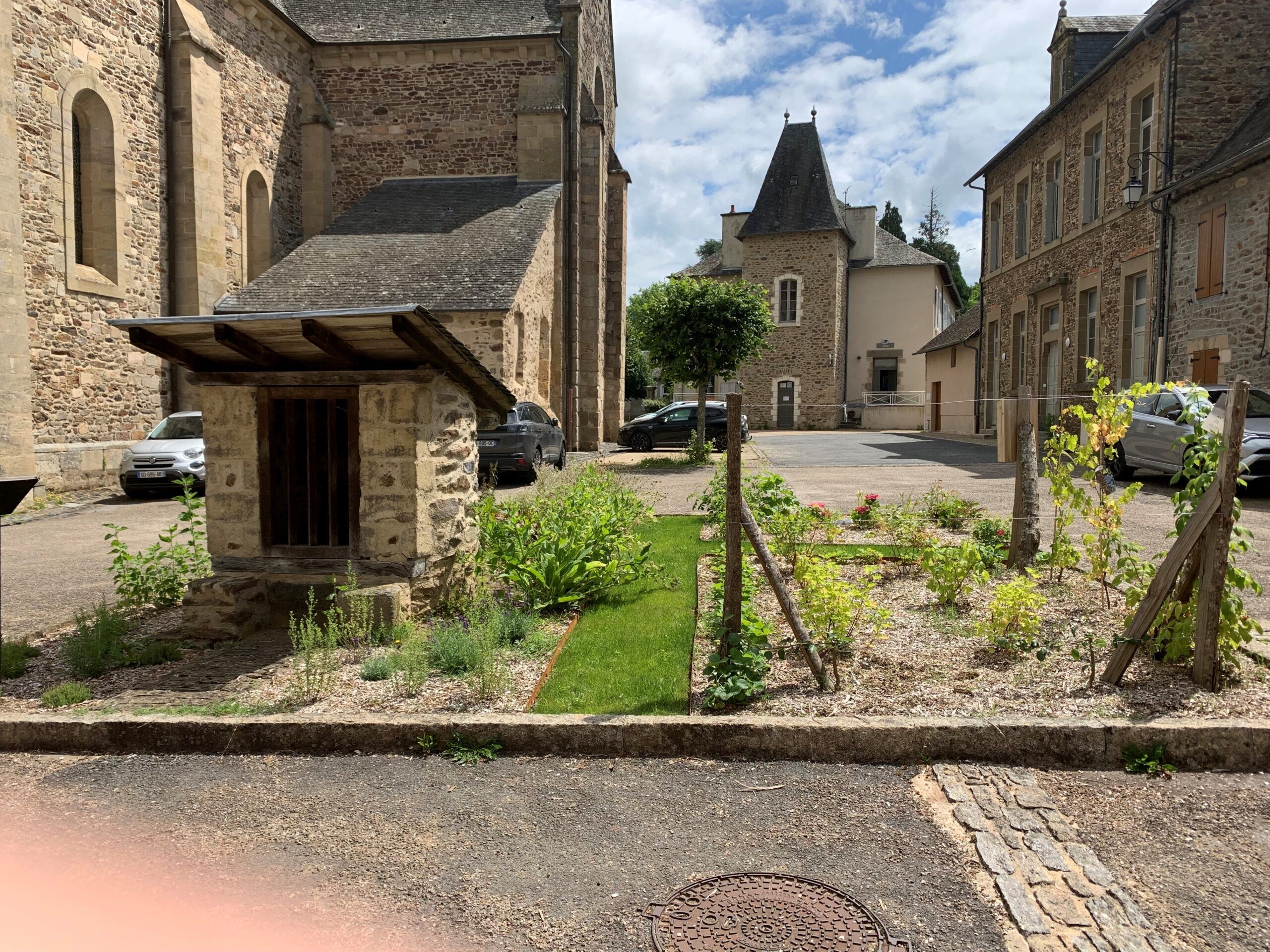 photo ancien  jardin des moines